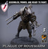 Infantry Rats - Berserkers | Miniatures by Lord of the Print | Resin Mini for Tabletop Gaming, D&D, Pathfinder, Painting | Assembled+Primed - Brush and Battle