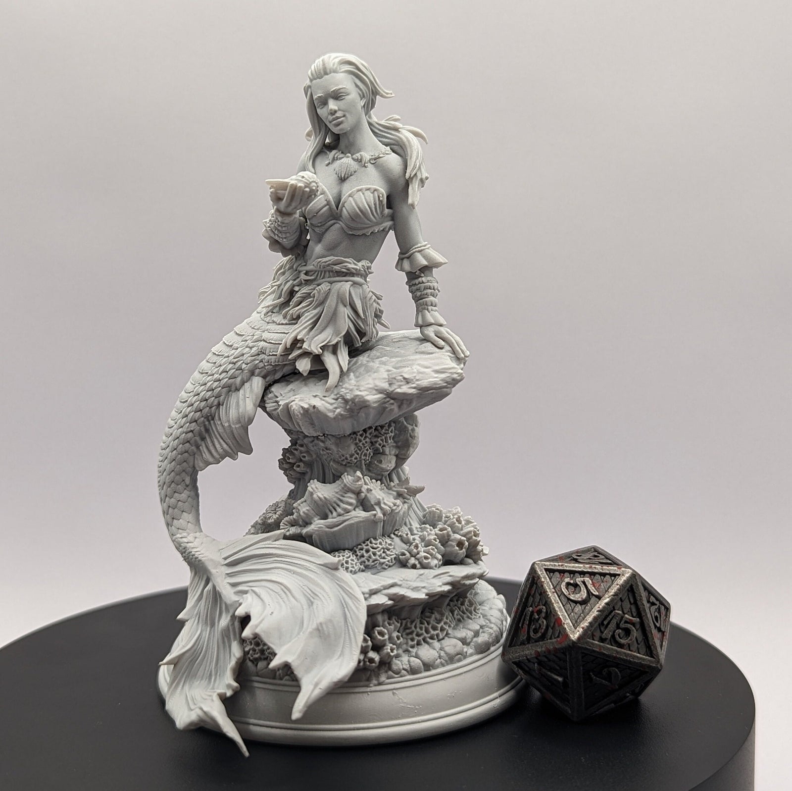 Dyriani – Sirens of the Deep | Miniature by DM Stash | Great for Tabletop Gaming, D&D, Pathfinder, and Painting | Assembled and Primed - Brush and Battle