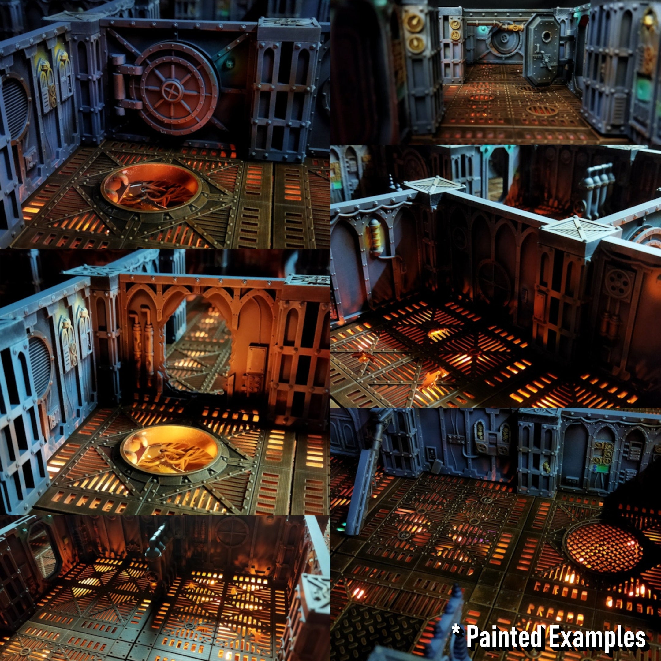 Killteam & Boarding Action Terrain | Gothic Navy Ship | Light Kit Included | 221 Pieces! - Brush and Battle