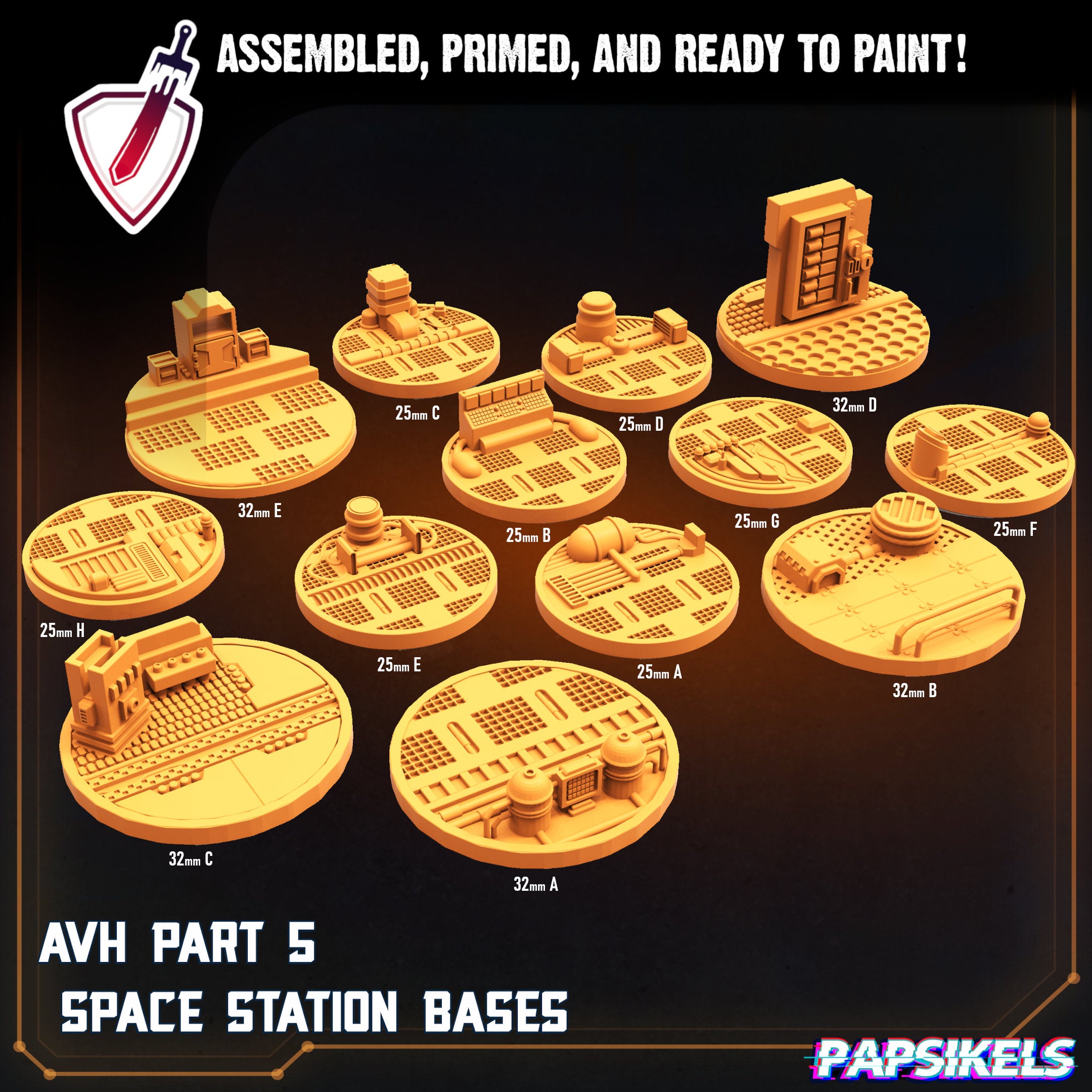 Space Crew Engineer Technician | Miniature by Papsikels | Resin Mini For Tabletop RPGs, Wargaming, and Painting | Assembled and Primed - Brush and Battle