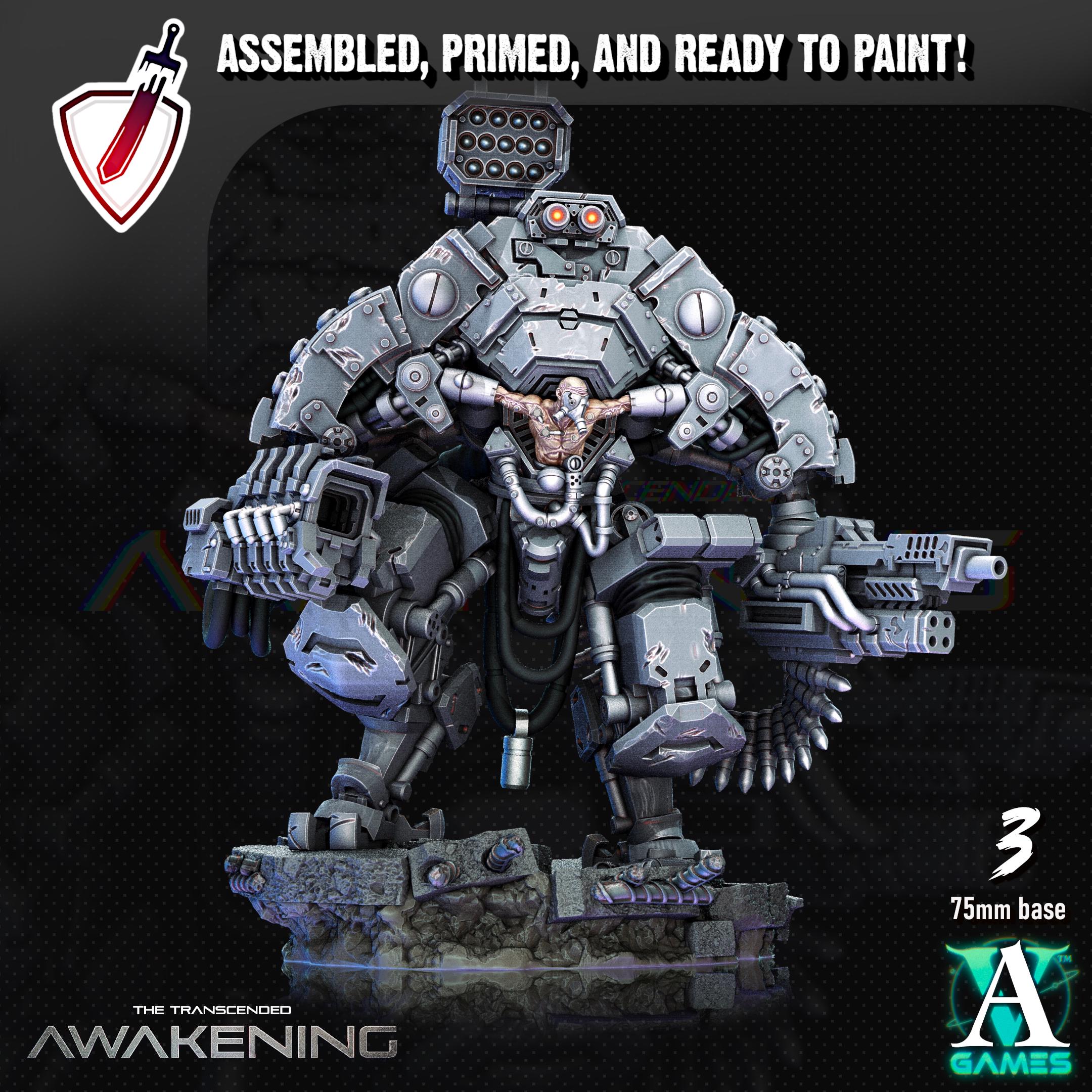 Transcended Vestators | Miniatures by Archvillain Games | Resin Mini for Tabletop Gaming, D&D, Wargaming, Painting | Assembled and Primed