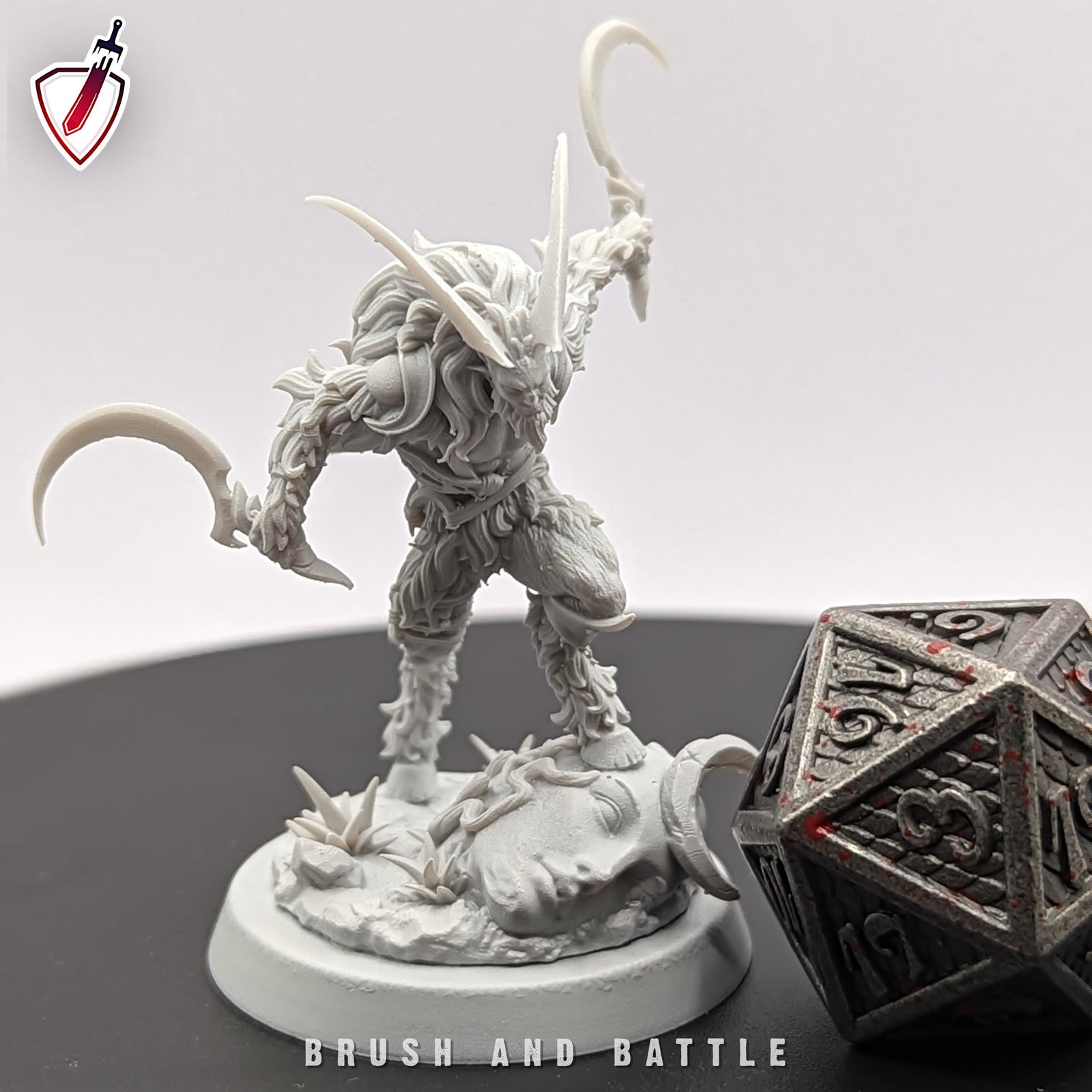 Celadren’s Hunters | Archvillain Games | Satyr | Miniature | RESIN | Tabletop | RPG | Gaming | D&D | Pathfinder | Fully Assembled and Primed