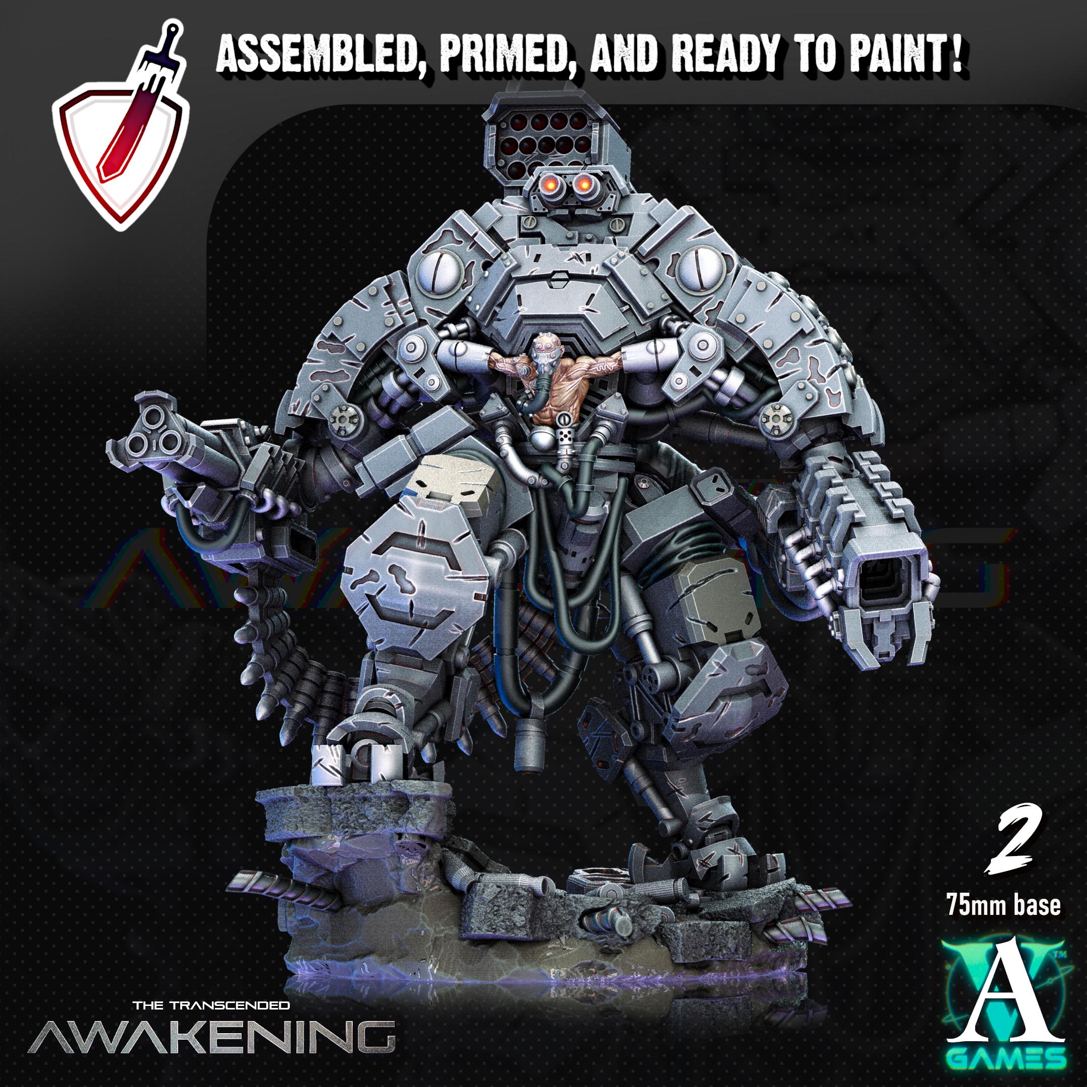 Transcended Vestators | Miniatures by Archvillain Games | Resin Mini for Tabletop Gaming, D&D, Wargaming, Painting | Assembled and Primed